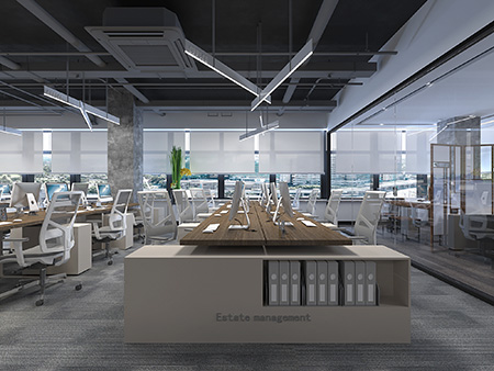 蕭山易元宏雷貿(mào)易辦公室裝修設(shè)計(jì)全景圖