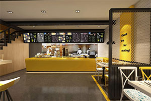 蛋糕甜品店裝修設(shè)計全景案例