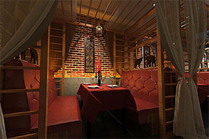 簡約現(xiàn)代餐廳裝修設(shè)計(jì)全景效果圖