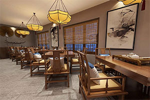 中式大型餐飲店裝修設計全景案例