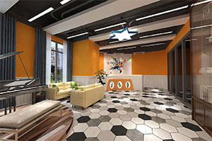 鋼琴培訓(xùn)學(xué)校裝修設(shè)計全景圖